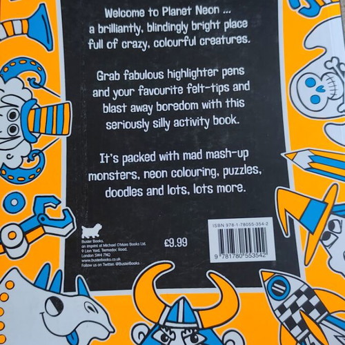 The Neon Activity Book used, puzzles and colouring