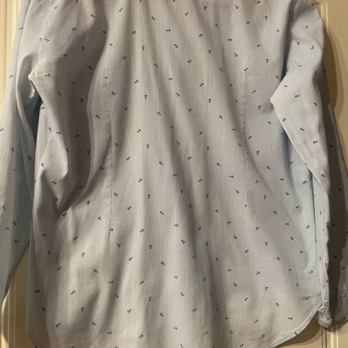 Women's shirt light blue with nautical pattern, like new, size L