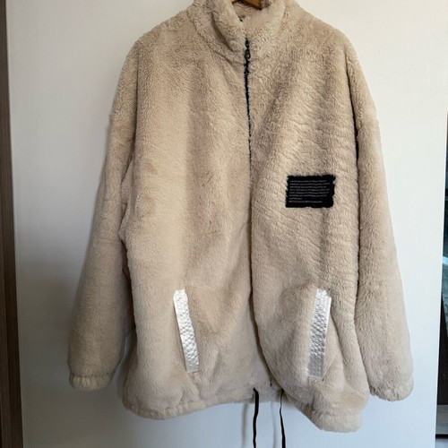 Moya jacket unisex eco fur like new, beige