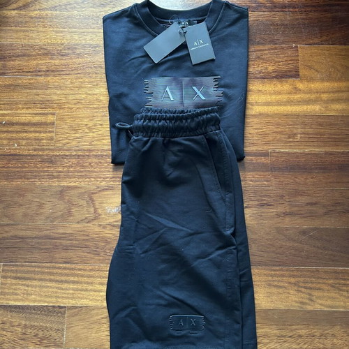 Armani Exchange black sportswear set, medium