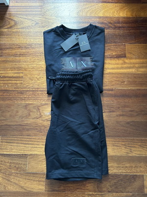 Armani Exchange black sportswear set, medium