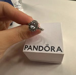 Pandora δαχτυλίδι σαν καινούργιο, ασημί με διαμάντια