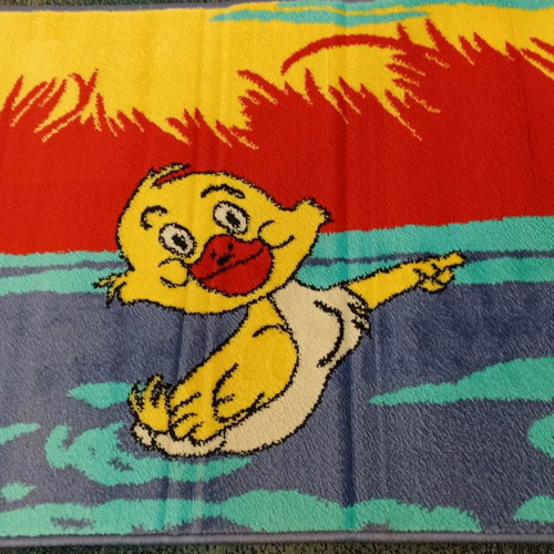 Children's rug set new for bedroom, synthetic yarns