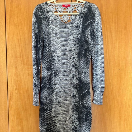Wool dress Rene Derhy M new, gray