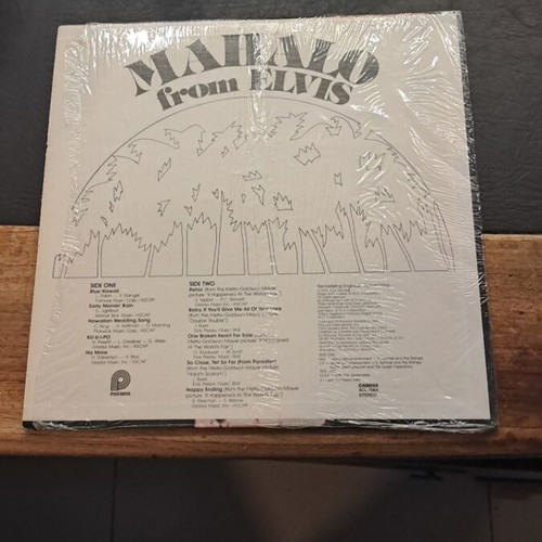 Mahalo from Elvis vinyl record used, excellent condition
