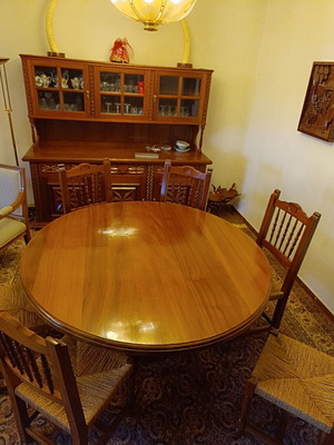 Handmade solid wood buffet table