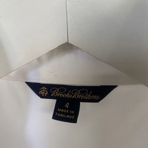 Brooks Brother No:4 sleeveless shirt, white