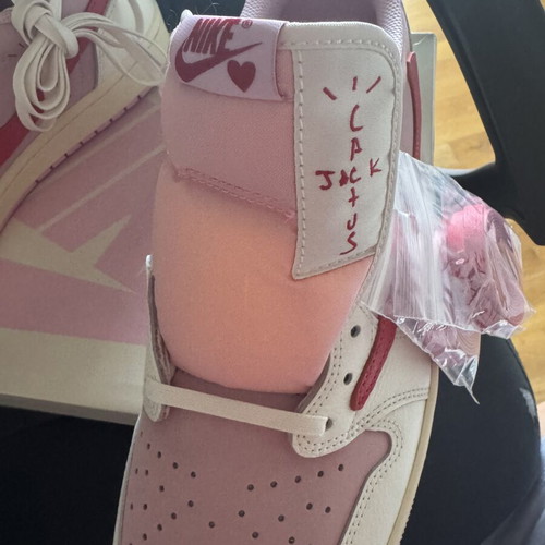 Jordan 1 Low OG SP Travis Scott Sail Tropical Pink sneakers new, EU 45.5