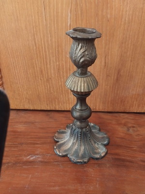 Metal candlestick, 15 cm height