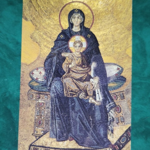 Large Hagia Sophia Postcard 2001 like new, Byzantine mosaic