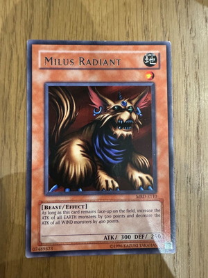 Yugioh Card Milus Radiant MRD used, vintage, original