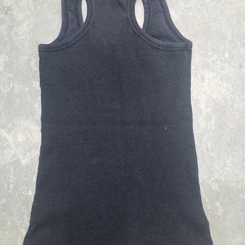 Black tank top with crystals used, small size XS