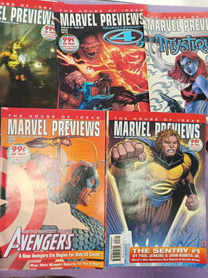 Marvel Previews κόμικ μεταχειρισμένα, λοτ 5 τεύχη στα Αγγλικά