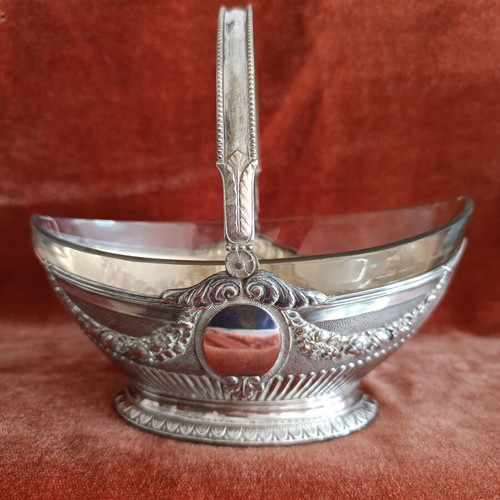 Vintage Bonbonnière Basket Art Nouveau Style Silver Plated Like New
