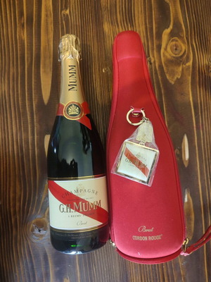 Moët G.H.Mumm champagne sealed with case