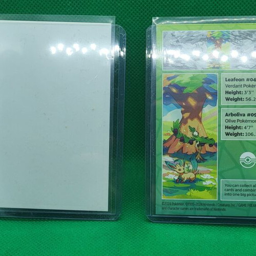 Pokemon sticker and fine art Leafeon and Arboliva in excellent condition