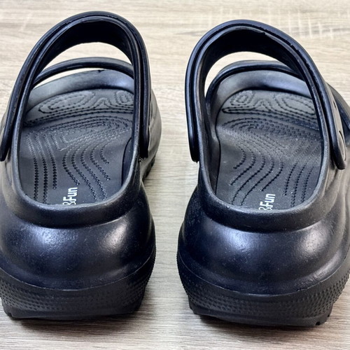 Sun & Fun Anatomical Sandals Size 38 New Black