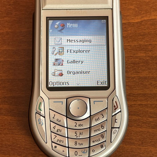 Nokia 6630 phone used with original battery and charger
