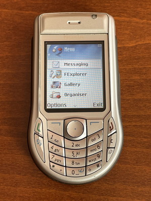 Nokia 6630 phone used with original battery and charger