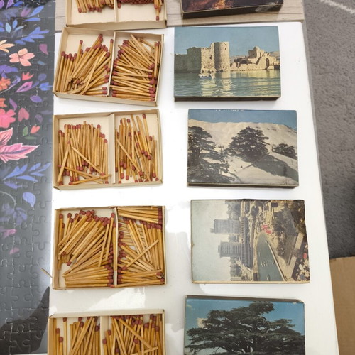 Vintage Large Matchboxes Set of 5 from Lebanon used