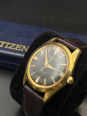 Citizen Newmaster Automatic watch 1960s, like new, black and gold