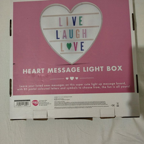 Heart wall decor used, functional without batteries