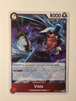 Vista One Piece Card Game OP16-011 Rare like new