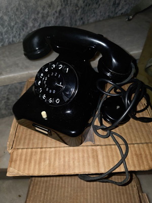 Siemens vintage NOS telephone from 1970s with original box and accessories