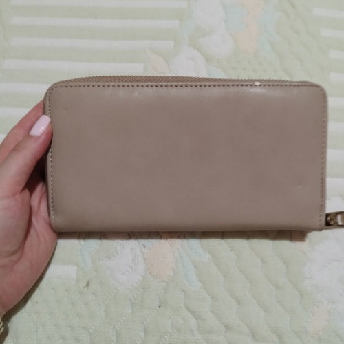 Beige wallet, new