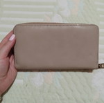 Beige wallet, new