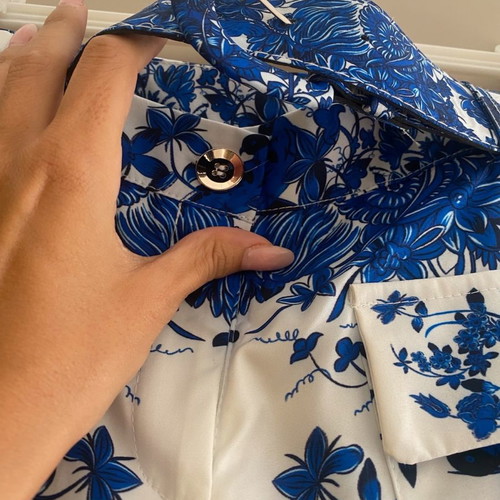 Serendipity shorts used, size medium, white and blue