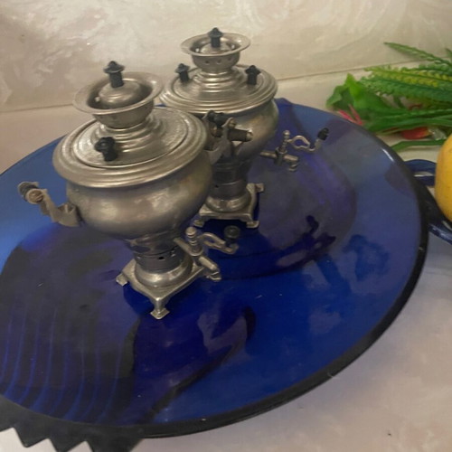 Samovar mini decorative used, with manual defect