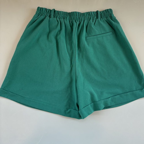 Pink Woman high waisted shorts, green, size M