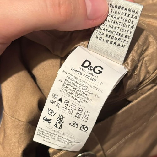 Dolce & Gabbana high-waisted shorts like new, beige, size XS