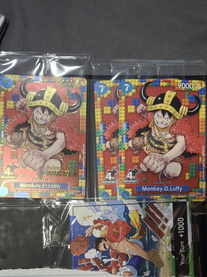 Monkey D. Luffy card package, 5 cards