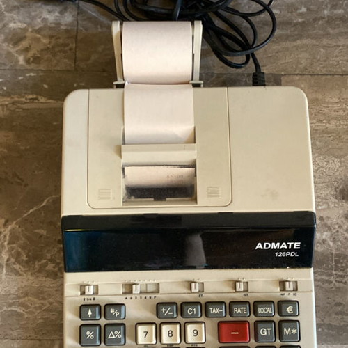 Admate 126PDL accounting calculator like new