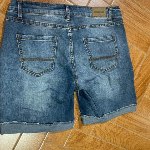 Sublevel denim shorts like new, size medium, blue