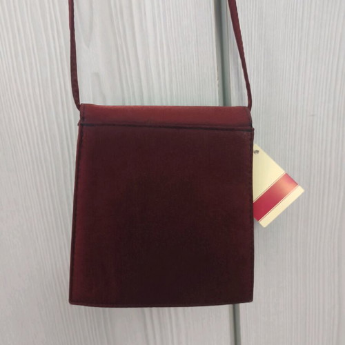 Evening shoulder bag new, black and red