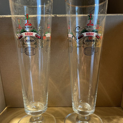 Lindemans Lambic Glasses 0.25 l set of 2 like new