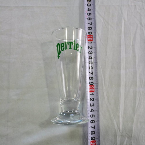 Perrier beer glasses like new, set of 6