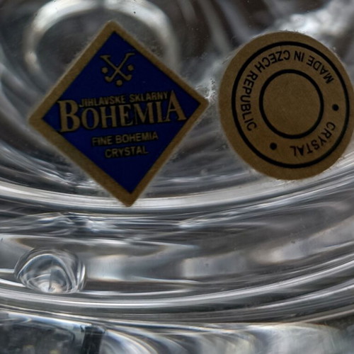 Bohemia crystal vintage covered fondue bowl like new