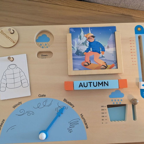 Montessori Wooden Weather Station new