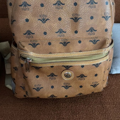 La Tour Eiffel women's backpack used, tan-brown