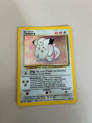 Clefairy 5/102 BS Unlimited Holofoil Rare used