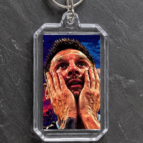 Acrylic Keychain Inspired by Lionel Messi 2026 World Cup Moments