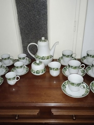 Ionia porcelain tea and coffee serving set like new