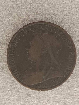 United Kingdom 1897 1 Penny coin FD-6