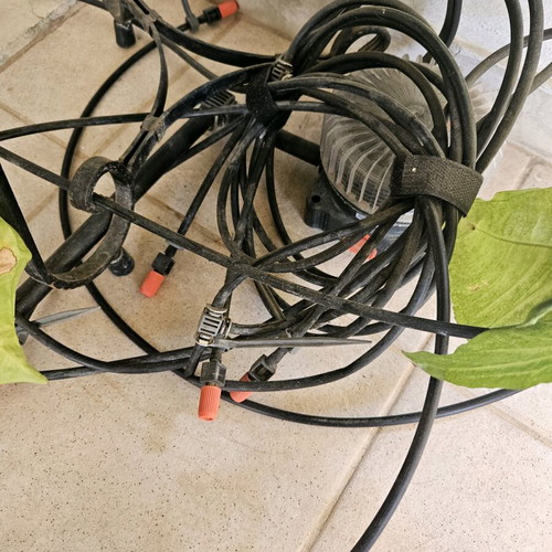 Gardena double and quadruple garden hose connectors with fertilizer distributor