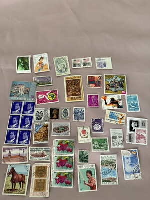 Lot of used stamps from various countries
