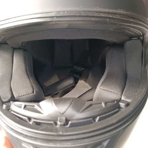 Pilot Helmets motorcycle helmet, matte black, size S